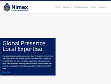 Tablet Screenshot of nimex-petroleum.com